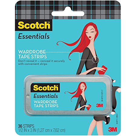 Scotch Essentials Wardrobe Tape Strips, 36 Strips (W-101-A)