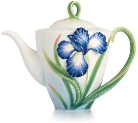 Eloquent Iris Flower Teapot