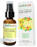 HealthyWiser - Advanced Firming Eye Cream Natural and Organic Eye Cream for Wrinkles Dark Circles and Puffiness Natural and Organic Under Eye Treatment Contains Matrixyl 3000 Hyaluronic Acid Peptides and Green Tea Vegan 975 Natural 75 Organic