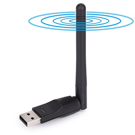 USB WiFi Dongle HOMORE WLAN USB Adapter, 802.11n/g/b/a Wireless USB Wifi Adapter, 50Mbit/s Mini WLAN Stick, Wireless Antenna Network Lan Card for Windows 10/8.1/8/7/XP/Vista/Mac OS