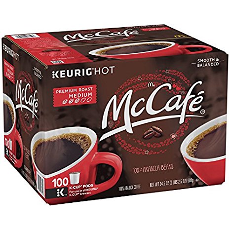 McCafe Premium Roast Coffee, K-CUP PODS, 100 Count