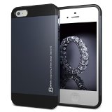 iPhone 5 Case JETech Two-Layer Slim Protective iPhone 5 5S Case Cover for Apple iPhone 55S Black