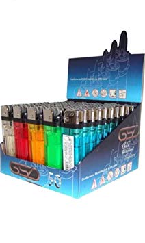 50 x DISPOSABLE LIGHTERS CHILD SAFE CIGARETTE LIGHTER LIGHTERS DISPLAY BOXED NEW
