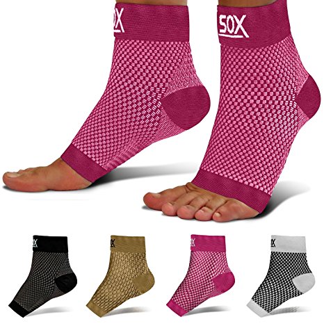 SB SOX Compression Foot Sleeves for Men & Women - BEST Plantar Fasciitis Socks for Plantar Fasciitis Pain Relief, Heel Pain, and Treatment for Everyday Use with Arch Support