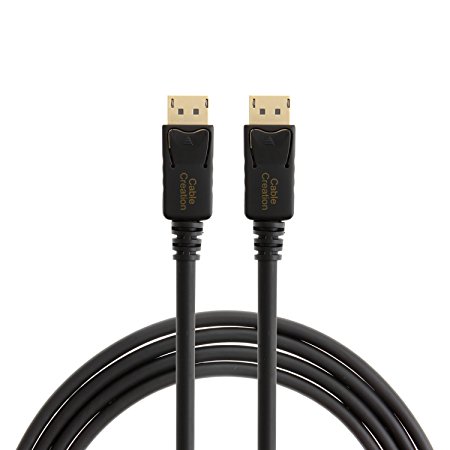 CableCreation DisplayPort to DisplayPort Cable, Gold Plated 6 Feet DP to DP Cable Support 4K Resolution, 1.83M / Black