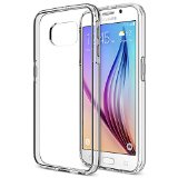 Galaxy S6 Case  Trianium Clear Cushion Samsung Galaxy S6 Case Bumper Scratch Resistant Seamless integrated Shock-Absorbing Slim Cover Cases and Clear Back Hard Panel for Galaxy S6 2015- Clear