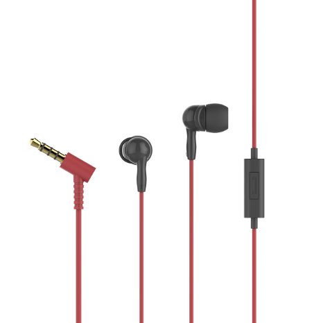 Earphones hotNcold Premium In-Ear Sweatproof Earbuds Headphone with built-in Mic Stereo Volume Control and Noise Isolating Running Sports Headset for iPhone iPod iPad Android MP3