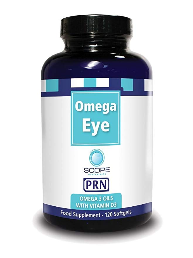 PRN Omega Eye - Omega 3 Oil with Vitamin D3 Nutritional Supplement (120 Softgels)