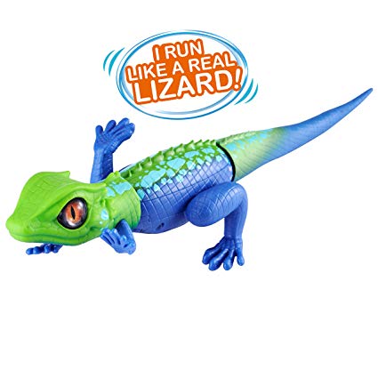 ROBO ALIVE Robotic Lizard Toy Pet (Green   Blue) Series 2