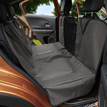 MEGA PET Pet Car Seat Cover Protector with Viewing Window and Side Flaps,Hammock Convertible, Waterproof & Durable,Nonslip Backing