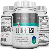 Extreme Testosterone Booster Pills - ULTRA TEST - 90 Capsules of Natural Supplement Works to Increase Libido Boosts Stamina Helps Hormonal Imbalance Treatment - Feel Stronger Fitter and Look Leaner