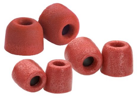 Comply T-500 Isolation Foam Earphone Tips Red 3 Pairs SML