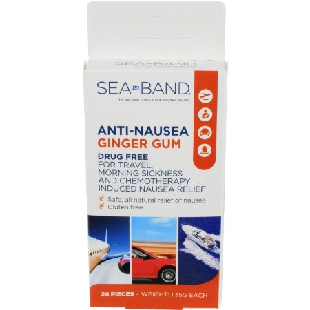 Ginger Gum Anti-Nausea,24 pieces 1.35 gr each